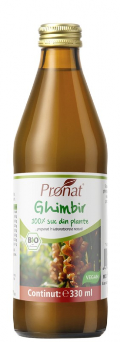 Suc bio de ghimbir, 330ml Medicura [1]