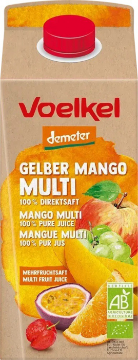 Suc bio de mango si multi fruct, 0,75l VOELKEL [1]