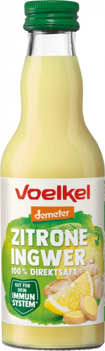 Suc bio si demeter de lamaie si ghimbir, 200ml Voelkel [1]