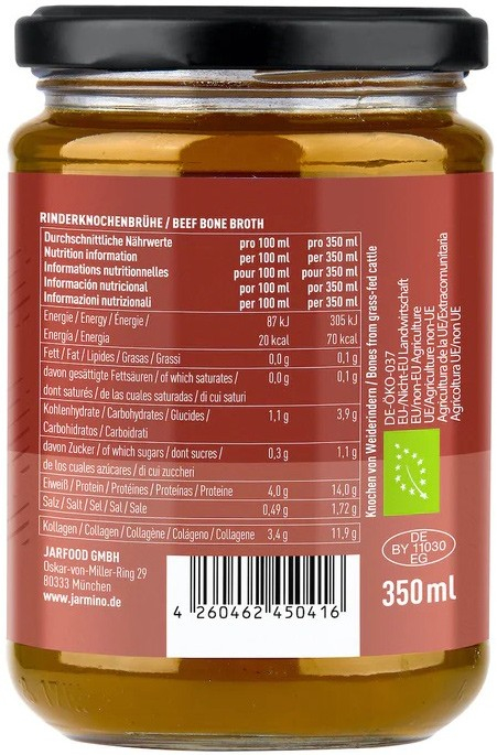 Supa bio din oase de vita, 350ml Jarmino [2]