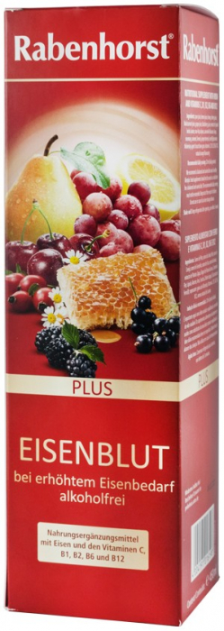 Supliment alimentar cu fier si vitamine Sange de Fier, 450ml Rabenhorst [2]