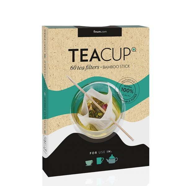 Teacup set, 60 de filtre naturfine pentru ceai + bastonas de bambus, Riensch&Held [2]