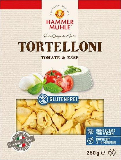 Tortelloni Fara Gluten Cu Rosii Si Branza, 250 G Hammer Muhle [1]