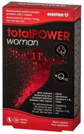 totalPOWER woman, 30 tablete  - 38,7 g Aconitum [1]