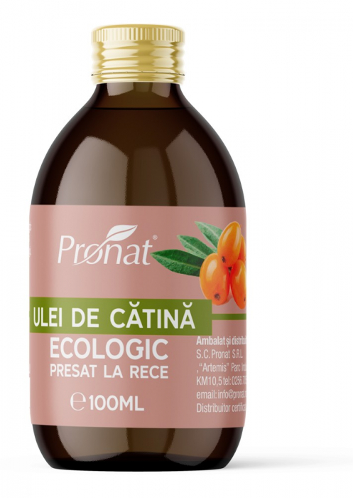 Ulei bio de catina presat la rece 100ml Pronat [1]