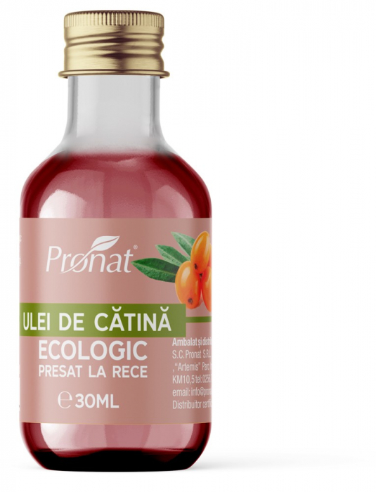 Ulei bio de catina presat la rece 30ml Pronat [1]