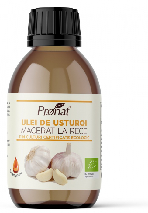 Ulei bio de usturoi macerat la rece, 100ml Pronat [1]