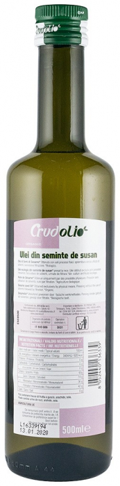 Ulei bio din seminte de susan 500ml Crudolio [2]