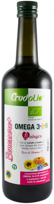 Ulei BIO Omega 3+6+9, 750 ml Crudolio [1]