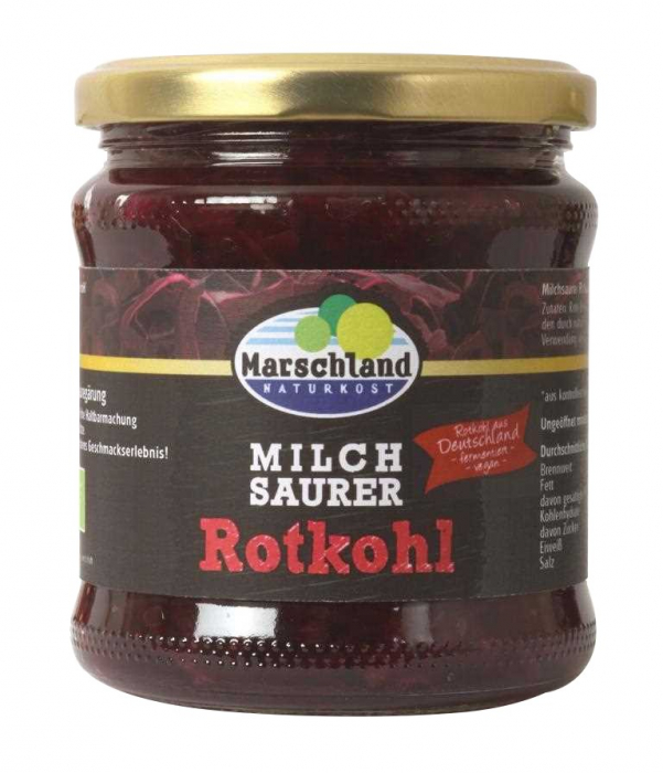 Varza rosie bio fermentata, 350 g Marschland Naturkost [1]