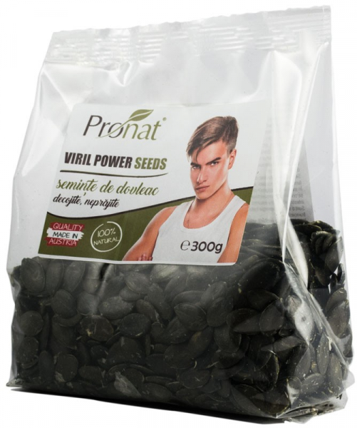 Viril Power Seeds - seminte de dovleac decojite, natur, 300g [2]