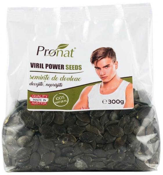 Viril Power Seeds - seminte de dovleac decojite, natur, 300g [1]