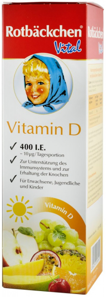 ,,Vitamina D Suc Pur De Fructe, 450 Ml Rotbackchen Vital [2]