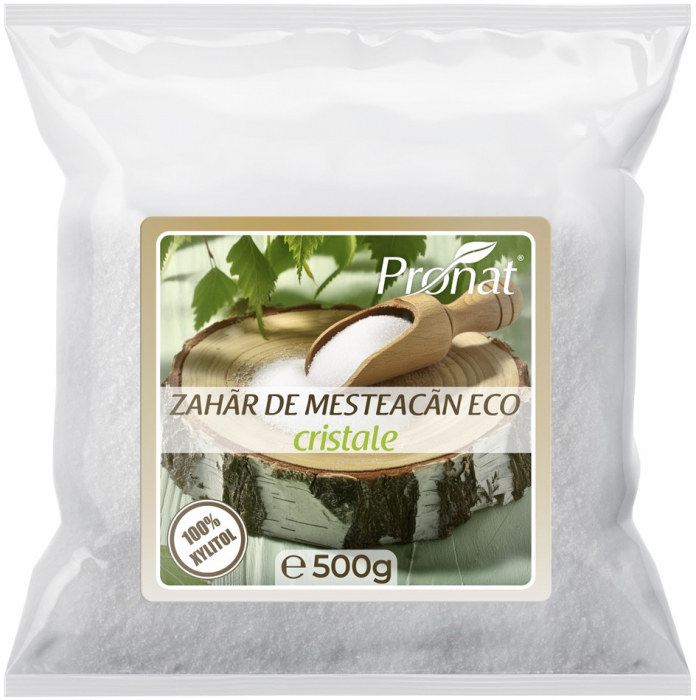Zahar de mesteacan bio cristale, 100% xylitol, 500g Pronat [1]