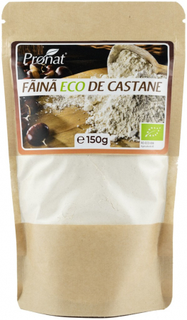 Orez, Faina si Premixuri - Faina bio de castane, 150g Pronat