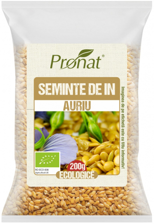 Tendinte - Seminte bio de in auriu 200g Pronat