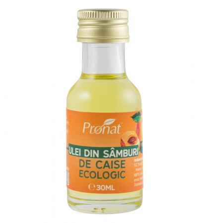 Uleiuri diverse - Ulei bio din samburi de caise, 30ml Pronat