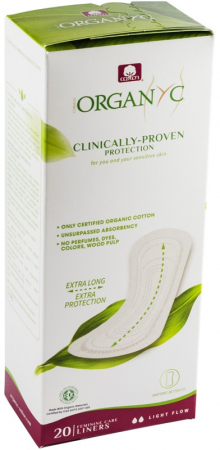 Igiena intima - Absorbante zilnice Maxi din bumbac organic 20 buc Organyc