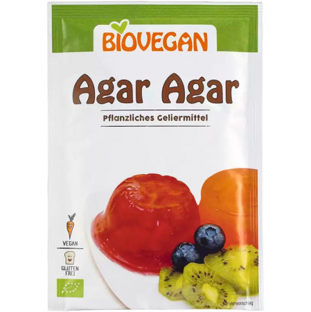Fermenti si gelifianti - Agar agar bio, 30g Biovegan