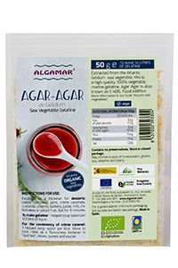 Fermenti si gelifianti - Agar agar fulgi 50g eco