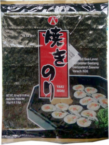 Specialitati si produse asiatice - Alge de mare prajite 25g (10 foi x 2.5g) Laki Nori