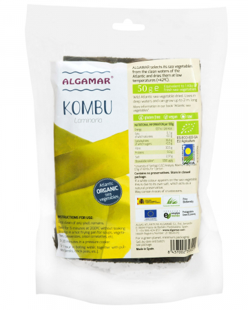 Specialitati si produse asiatice - Alge Kombu eco 50g