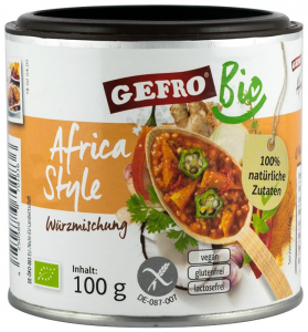 Mirodenii - Amestec bio de condimente Africa Style, 100g Gefro