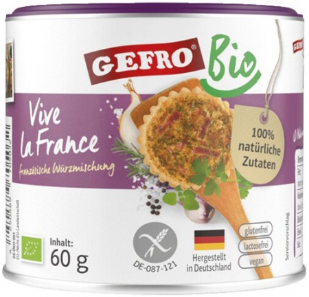 Tendinte - Amestec bio de condimente Vive la Frace, 60g Gefro