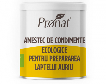 Tendinte - Amestec de condimente bio pentru prepararea Laptelui Auriu, 100g Pronat