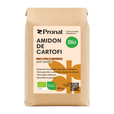 Pudre si prafuri - Amidon de cartofi bio, 500g Pronat