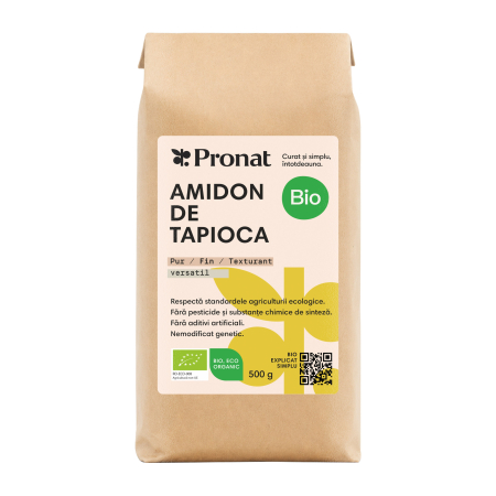 Pudre si prafuri - Amidon pudra de tapioca bio, 500g Pronat