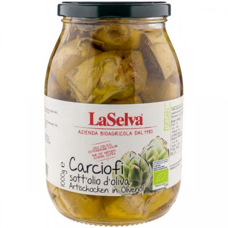 Tendinte - Anghinare bio in ulei de masline, 1kg LaSelva