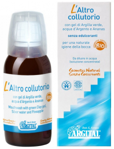 Ingrijire personala - Apa de gura cu gel de argila verde, apa de argint si ananas, 100ml Argital