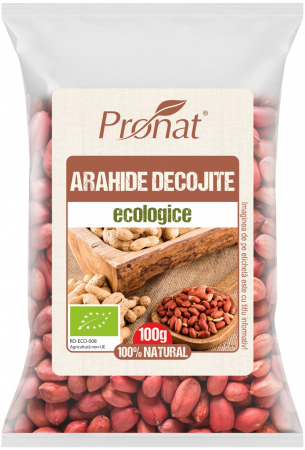 Tendinte - Arahide bio decojite, 100g Pronat