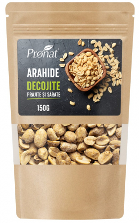 Alimente - Arahide decojite prajite si sarate, 150g Pronat