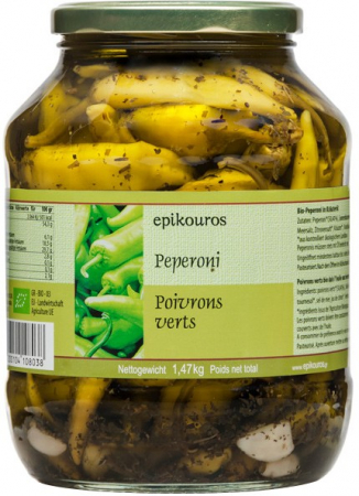 Conserve, Pateuri, creme tartinabile - Ardei bio in ulei cu mirodenii, 1.47 kg Epikouros
