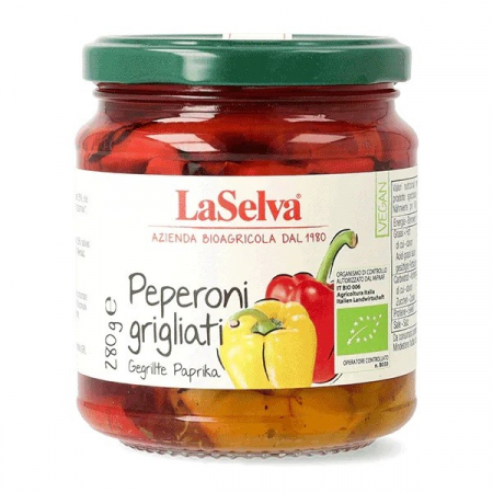 Tendinte - Ardei bio la gratar in ulei, 280g LaSelva