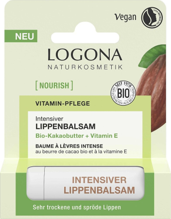 Ingrijire personala - Balsam bio de buze cu unt de cacao, 4,6g Logona