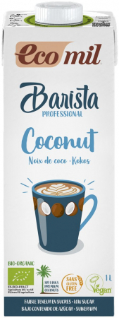 Bauturi vegetale - Barista, bautura vegetala bio de cocos, pentru cafea, 1L Ecomil