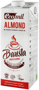 Bauturi vegetale - Barista, bautura bio vegetala de migdale, pentru cafea, 1L Ecomil