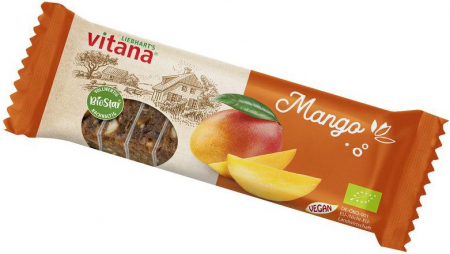 Alimente - Baton bio cu mango, 60g Vitana