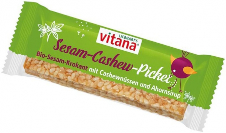 Alimente - Baton bio de susan crocant cu caju si sirop de artar, 35g Vitana