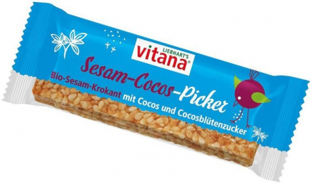 Alimente - Baton bio de susan crocant cu nuca de cocos si zahar de cocos, 35g Vitana