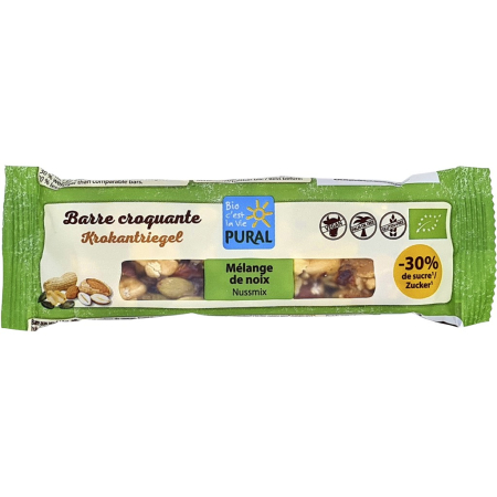 Alimente - Baton crocant cu mix de nuci, fara gluten, eco