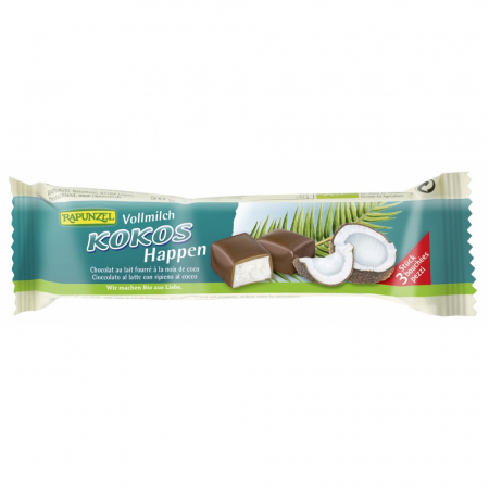 Dulciuri bio - Baton de cocos cu glazura din lapte integral