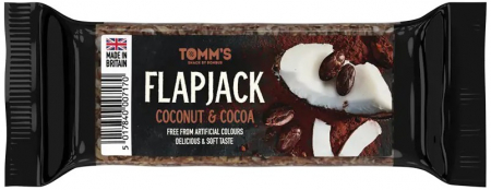 Alimente - Baton energizant Flapjack cu nuca de cocos si cacao, 100g Bombus