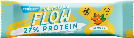 Snacksuri - Baton proteic California Flow 27% proteina, cu migdale, 35g Max Sport