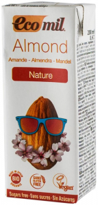 Bauturi vegetale - Bautura bio de migdale, natur, 200ml Ecomil
