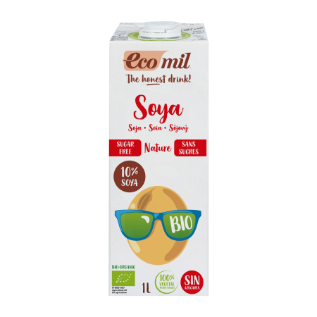 Bauturi vegetale - Bautura bio de soia natur, 1L Ecomil