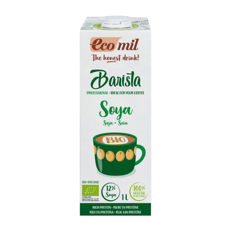 Alimente - Bautura bio de soia pentru barista, 1L Ecomil